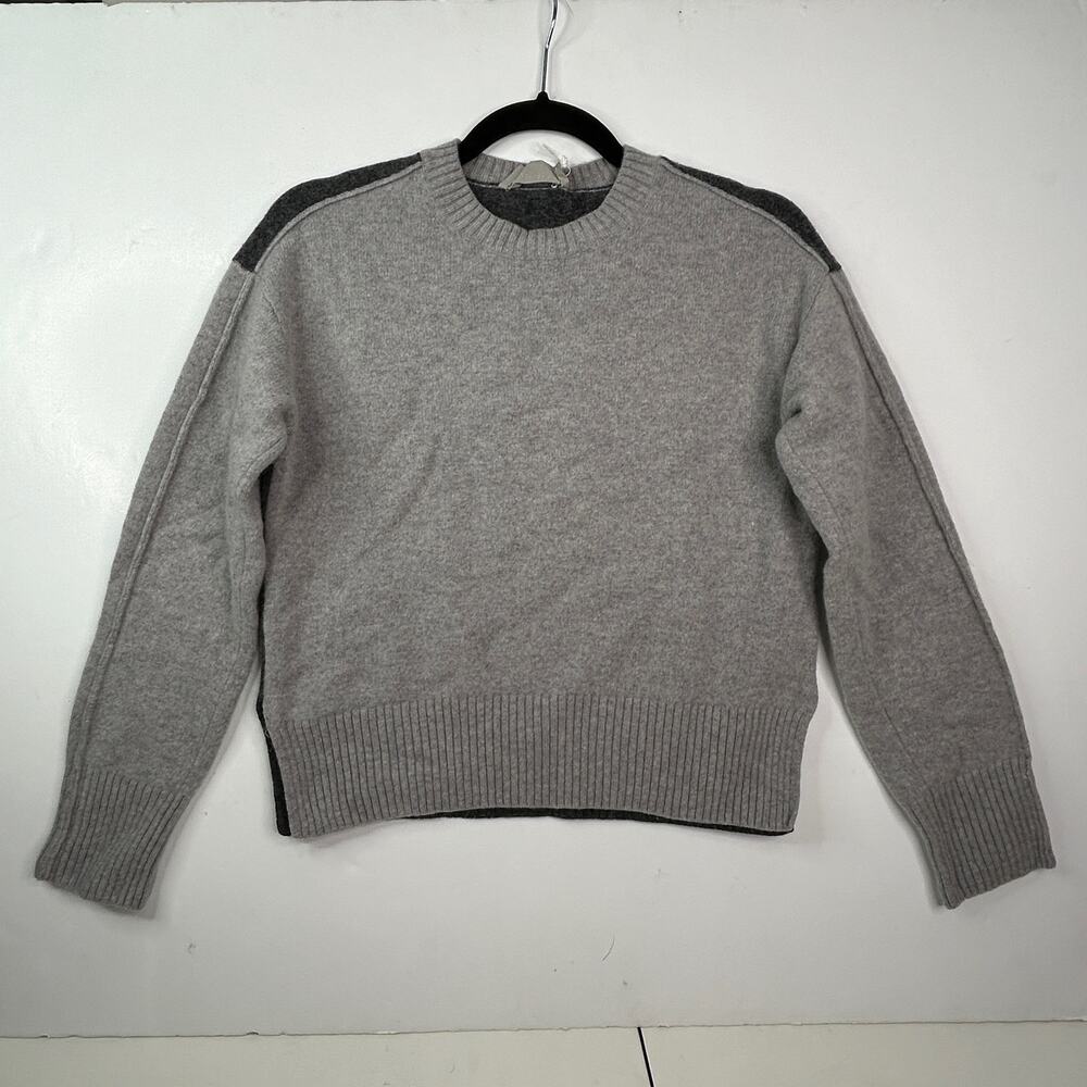 Everlane The Good Merino Wool Crewneck Sweater Hare Gray/Graphite Women XXS NWT